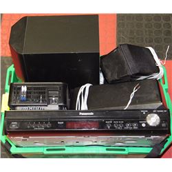 PANASONIC SURROUND SOUND SYSTEM IN GREEN BIN