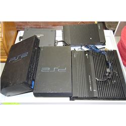 FLAT WITH 2 PLAYSTATION 2 WITHOUT CORDS AND 2