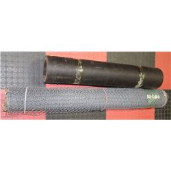 CHICKEN WIRE AND A ROLL OF  TAR PAPER