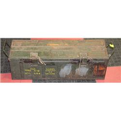 WWII BSMS 1943 METAL AMMO/TNT BOX WITH SIDE HANDLE