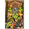 Image 1 : GERMAN WOOD CARVED CUCKOO CLOCK