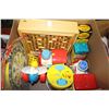 Image 1 : BOX OF VINTAGE KIDS TOYS