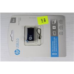 HP USB 2.0 8GB FLASHDRIVE