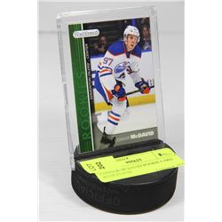 CONNOR MCDAVID ROOKIE CARD WITH STAND