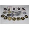 Image 1 : BOX WITH ASSORTED COLLECTIBLE MILITARY DOG TAGS,