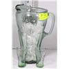 Image 1 : COCA COLA GLASS BEER PITCHER AND 2 MINI CUPS
