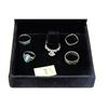 Image 1 : ESTATE COLLECTION OF 5 STERLING SILVER RINGS