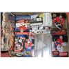 Image 1 : LARGE BOX OF ASSORTED HOCKEY CARDS, OILERS FLASK,