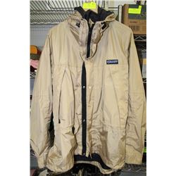 NEW UNISEX BEIGE WINDBREAKER