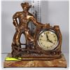 Image 1 : VINTAGE BAKELITE UNITED COWBOY MANTLE CLOCK