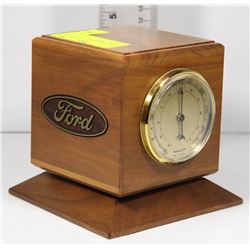 BAROSTAR FRANCE WALNUT DESK BAROMETER SET FOR