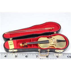 MINI 5" METAL VIOLIN IN CASE