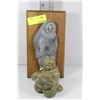 Image 1 : NATURAL STONE CARVED INUIT ORNAMENT SOLD WITH