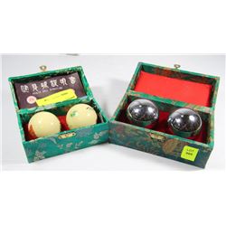TWO PAIRS OF CHINESE HEALTH BALLS