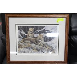 "FIRST WINTER" COUGARS BY RM CONDON WITH COA