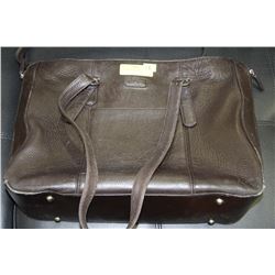 CODi BROWN LEATHER LAPTOP BAG