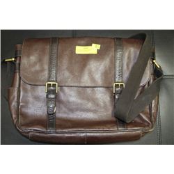 AUTHENTIC FOSSIL BROWN LEATHER LAPTOP BAG