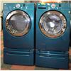 Image 1 : LG FRONT LOAD WASHER AND DRYER WITH PEDESTALS