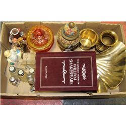 ESTATE TRAY WITH SALT AND PEPPER SHAKER,