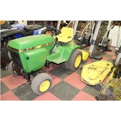 17HP JOHN DEERE 317 LAWN TRACTOR WITH