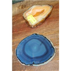 PAIR OF NATURAL QUARTZ STONES