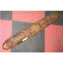 WOOD CARVED AFRICAN WALL HANGING MASK