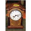 Image 1 : VINTAGE WOOD MANTLE CLOCK WITH KEY