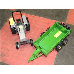 WHITE AMERICAN AND FARM ALL  FARM TRACTOR TOYS