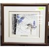 Image 1 : BLUE JAYS AT MY FEEDER FRAMED PRINT