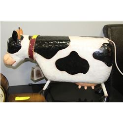 LARGE METAL JERSEY COW YARD ORNAMENT 26"L X 14.5"T