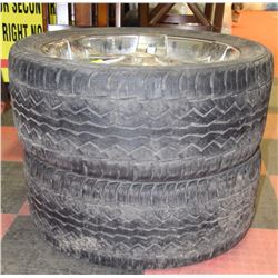 POICE SEIZURE SET OF TWO 22" RIMS WITH TIRES