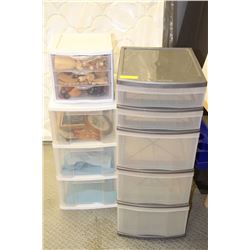 COLLECTION OF 3 ASST. PLASTIC STORAGE SYSTEMS