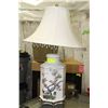 Image 1 : CERAMIC LAMP W/BIRD DESIGN
