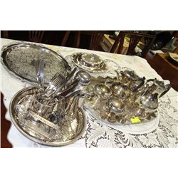 SILVERWARE TEA SET AND MORE