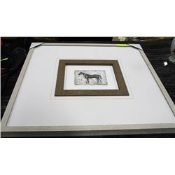 HORSE PICTURE SIGNED 307/950 27"X29"