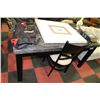 Image 1 : FAUX MARBLE KITCHEN TABLE WITH 2 SIDECHAIRS