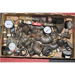 FLAT OF CAST IRON FITTINGS & GAUGES