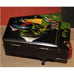 JEWELLERY BOX AND CONTENTS