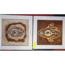 2 HENRY LETENDRE PRESSBOARD PAINTINGS OF FIRST