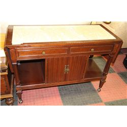 MARBLE TOP SIDE TABLE