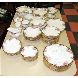 ROYAL ALBERT CONCERTE DISHES 74PCS INCLUDING