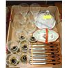 Image 1 : ESTATE BOX OF GLASSES CRYSTAL/MARBLE CHEESE