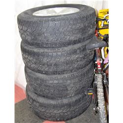 4 GMC WILD COUNTRY RADIAL TIRES WITH RIMS