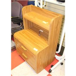 2PC END TABLE WITH LIGHT 24"X17"X37"H