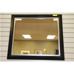 BLACK & SILVER TRIM MIRROR