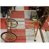 Image 1 : BRASS AND GLASS TEA OR WINE CART