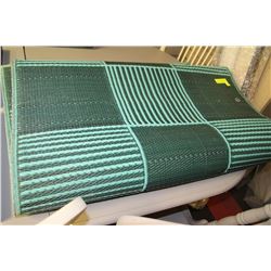 LARGE 2 TONE AQUA AWNING OR DECK CARPET