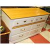 Image 1 : LONG PINE TOP 6 DRAWER DRESSER