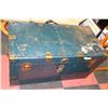 Image 1 : VINTAGE TRUNK BLUE 18"X36"X19"H