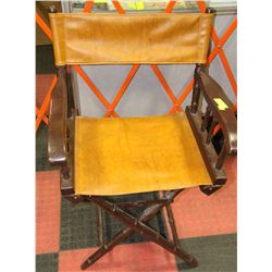 WOODEN DIRECTORS FOLDING CHAIR